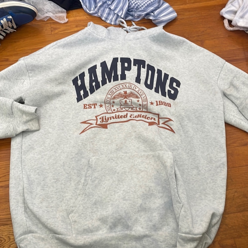 A hoodie has been worn a lot still great condition.
